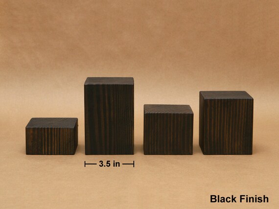 Storage & Organization Wooden Block Display Riser Wood Square Riser ...