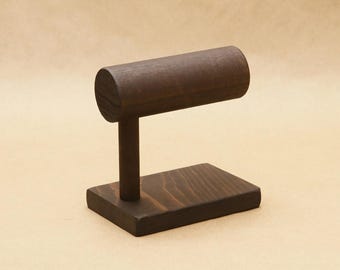 Bracelet Display Stand / Watch Stand / Solid Wood T-Bar Jewelry Display / Trade Show Display / Craft Show Display COLLAPSIBLE / BR008