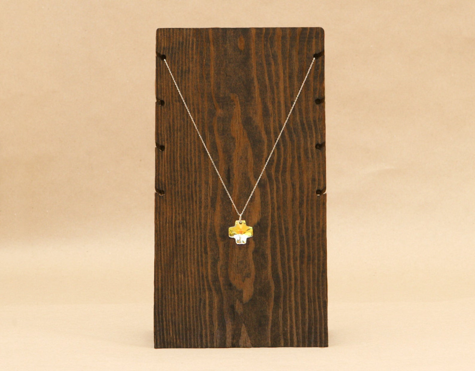 4 Necklace Wooden Necklace Display Board / Necklace Holder / Etsy