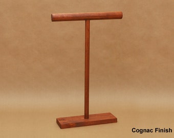 18 Inch Collapsible Solid Wood T-Bar Bracelet Necklace Display - Wooden T Bar Jewelry Organizer / Trade Show Craft Show Display / TB018