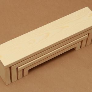 4-Tier Solid Wood Nesting Shelf Riser / Display Shelf / Store Display / Trade Show Display/ Product Riser / R012 imagem 6