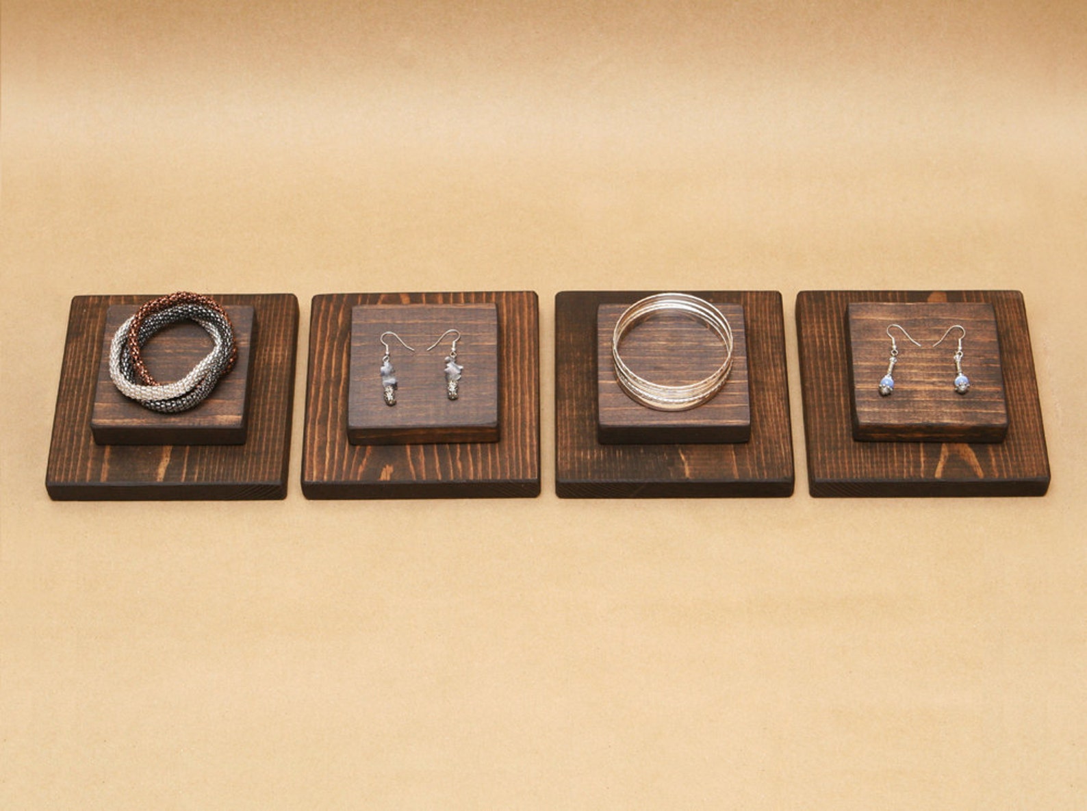 Wooden Jewelry Display Riser For Ring Earring Bracelet / R004 Etsy