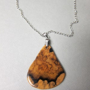 Black White Ebony Exotic Wood Pendant Blank handcrafted jewelry supply  by ExoticwoodButtonsAnd