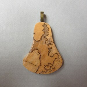 Pendants Exotic Wood Unisex Jewelry spalted Tamarind ExoticWoodJewelryAnd recycled repurposed image 2