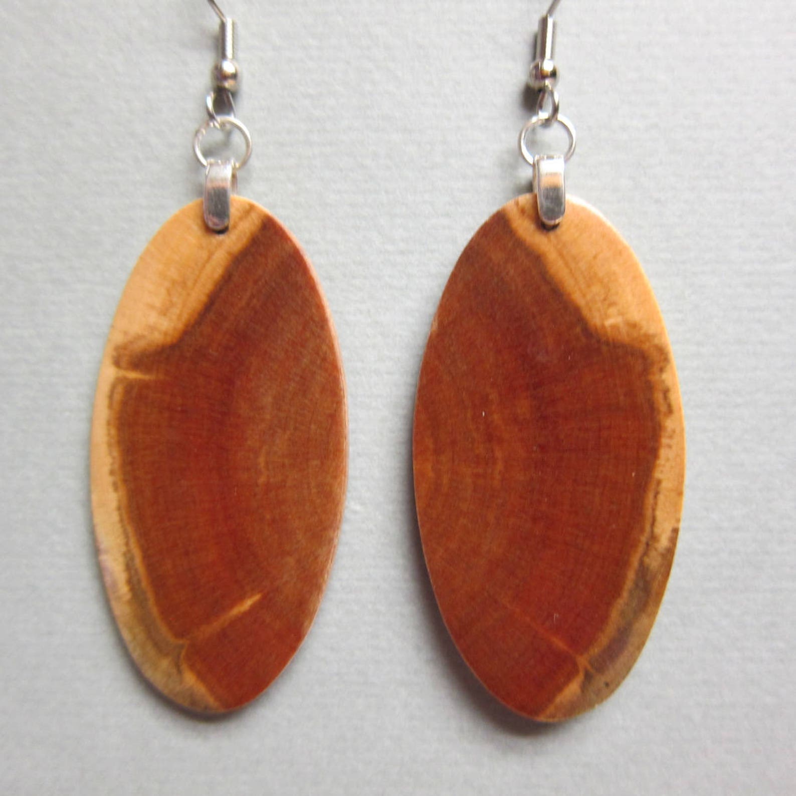 Unique Exotic Wood Earrings Norfolk Island Pine Repurposed Etsy