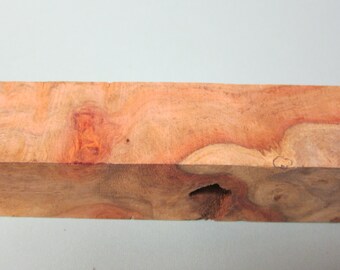 Rare Afzelia Burl Pen Blank Knife Scale Exotic Wood Supply  1.5 x 1.25 x 6.25  Woodcrafters Jewelry Supply