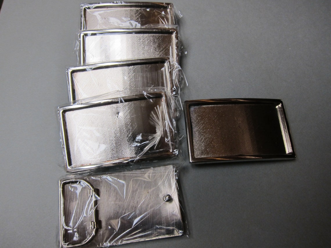 Silver Belt Buckle Metal Blanks wood supply Belt Buckle 3 Etsy