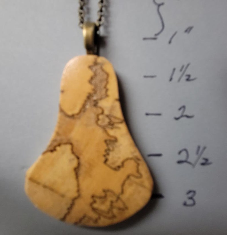 Pendants Exotic Wood Unisex Jewelry spalted Tamarind ExoticWoodJewelryAnd recycled repurposed image 4