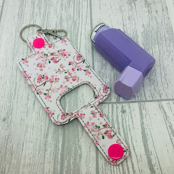 Damen Floral Inhaler Holder Cover Inhaler Keyring