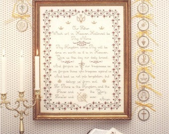 Lord&#39;s Prayer Sampler Leaflet for Counted Cross Stitch- #20L