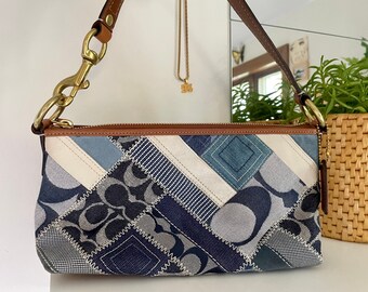 blue coach purses