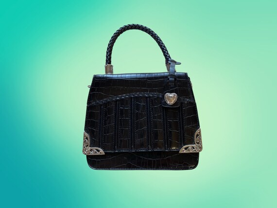 Gucci Black Leather Silver Hardware Shoulder Bag Magnetic Close Bag —  Labels Resale Boutique