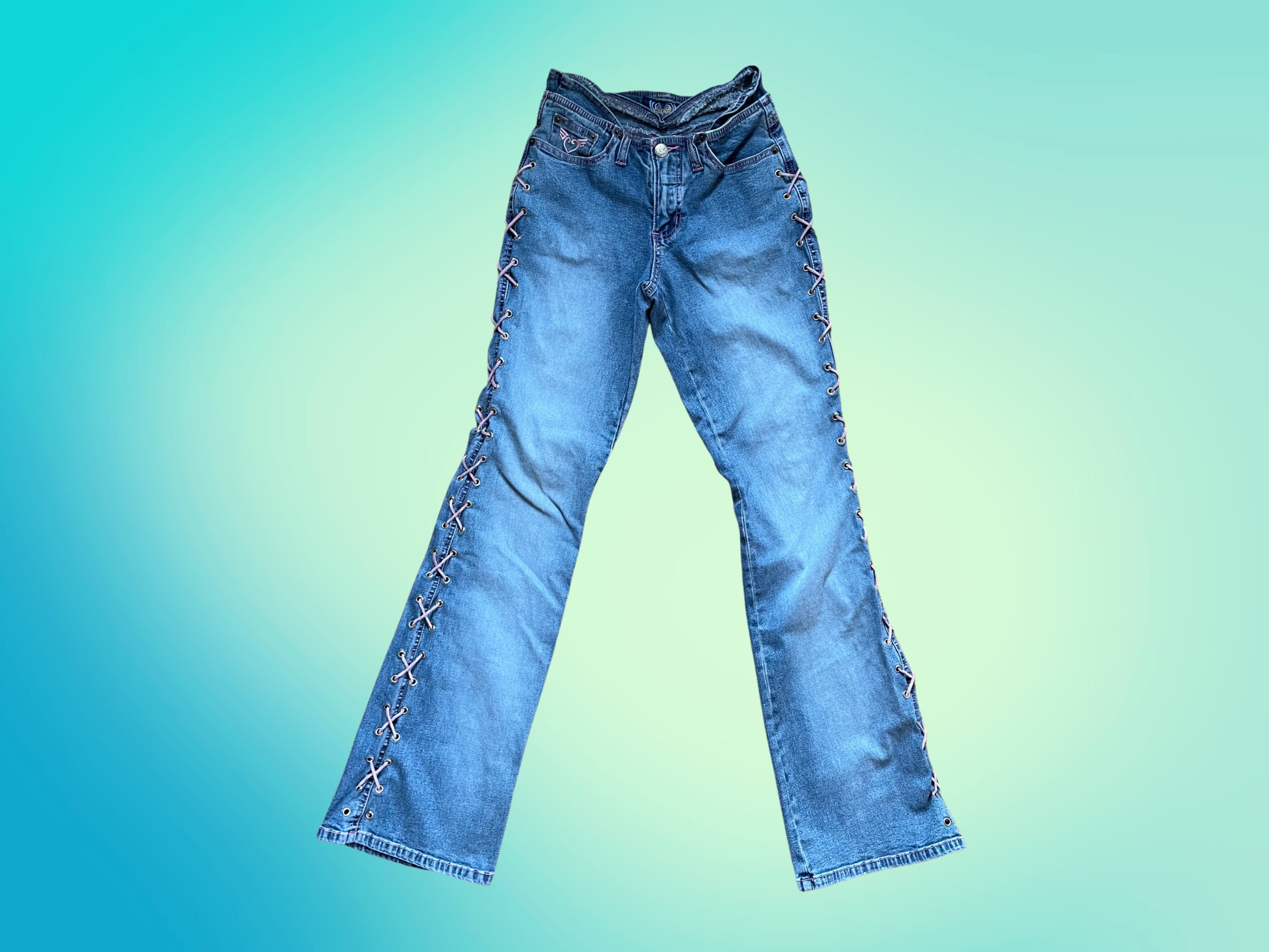 Y2k Flared Pants - Etsy