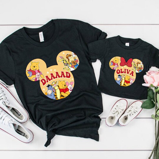 Winnie the Pooh family shirt, Pooh bear birthday boy girl shirt, Pooh Disney family Shirt