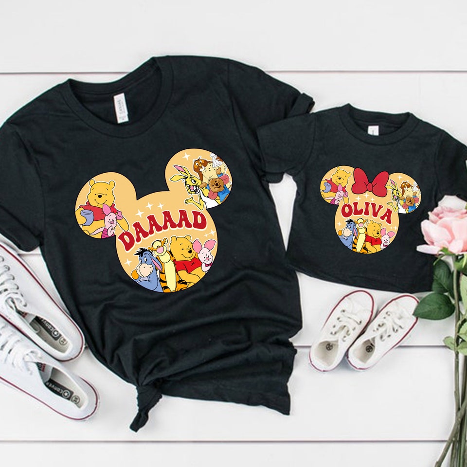 Winnie the Pooh family shirt, Pooh bear birthday boy girl shirt, Pooh Disney family Shirt