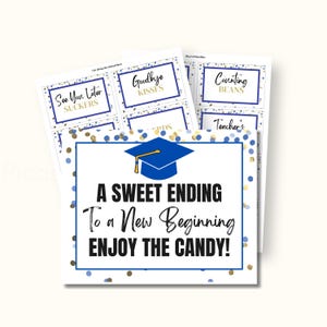 Graduation Candy Buffet Labels, Graduation Candy Bar Sign, Class of 2025 Graduation Party Decorations, Printable Graduation Candy Signs