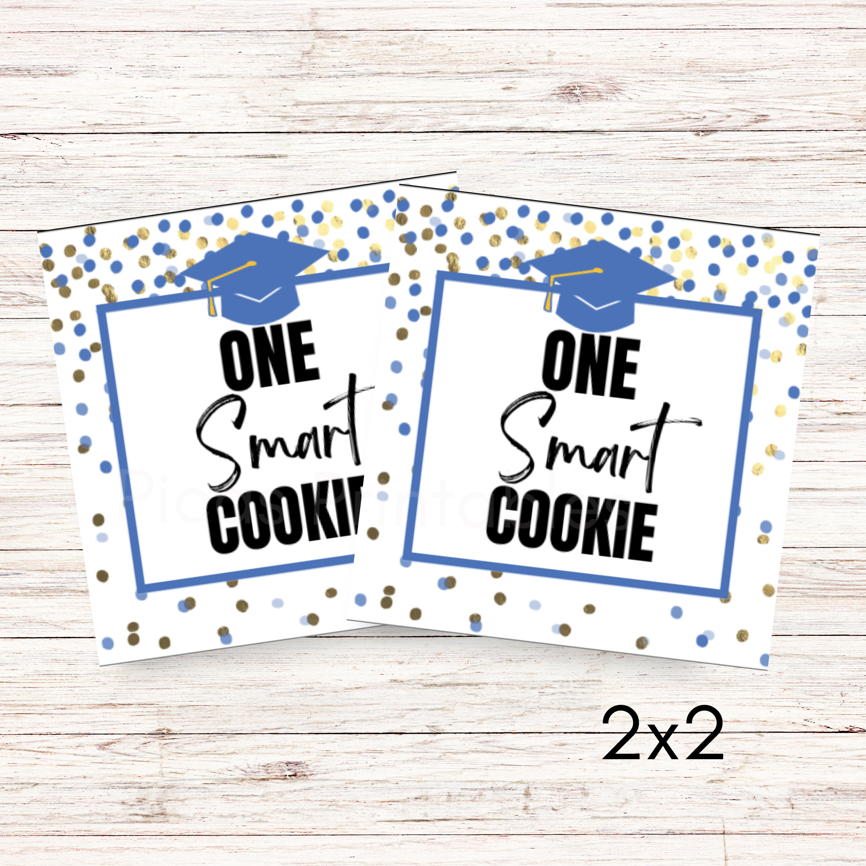 One Smart Cookie, Printable Graduation Gift Tags, High School