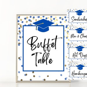 Graduation Food Tents, Graduation Decoration Food Tents, Graduation Food, Graduation Party Decor Sign,Grad Table Sign, Graduation BBQ