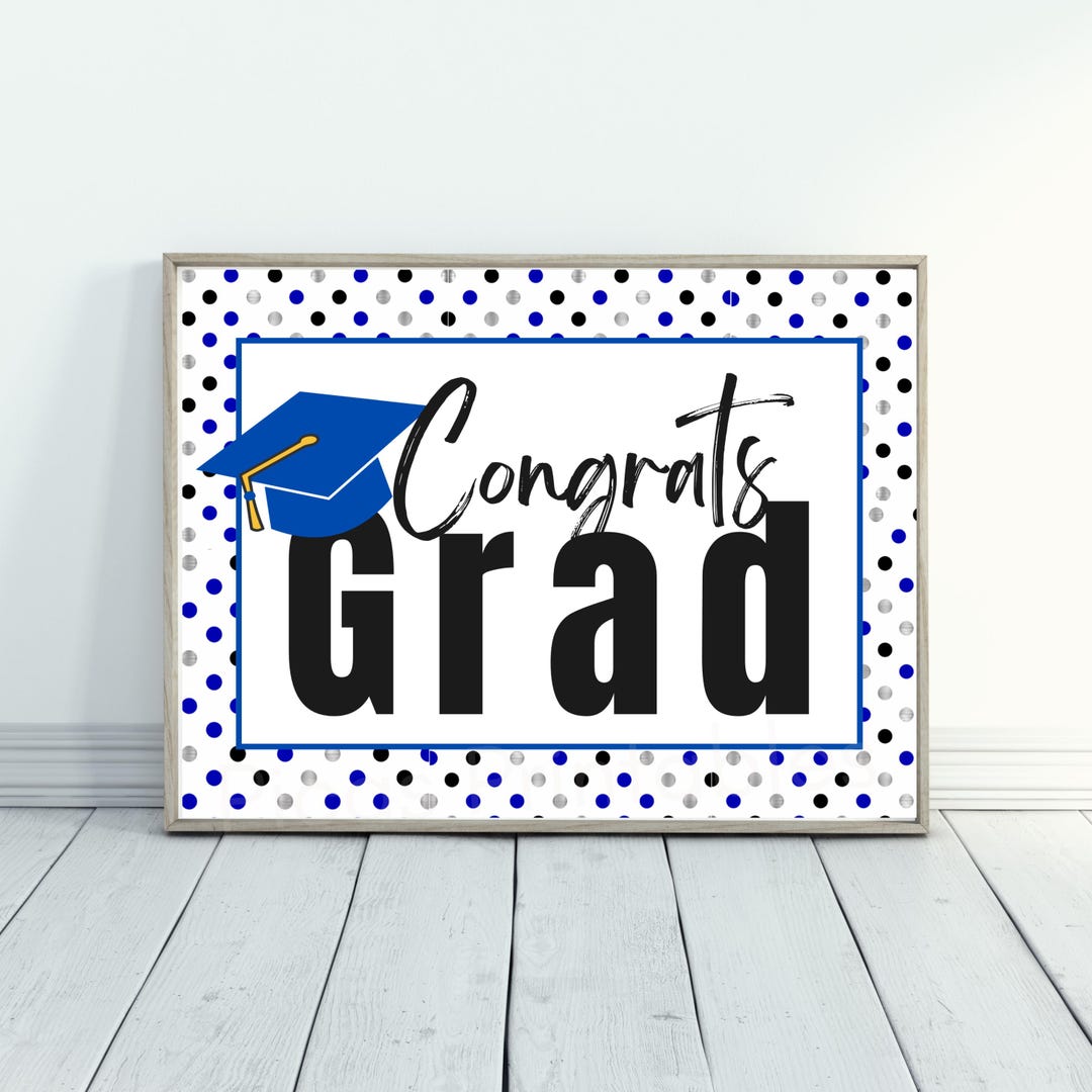 Congrats Grad Back Congrats Grad Graduation Sign, Senior Photo Prop, Back to School Sign ...