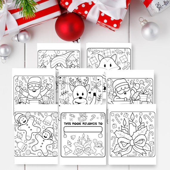 Christmas Coloring Pages Printable Christmas Coloring Page | Etsy