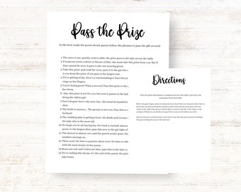 Pass the Prize Game Bridal Shower Prize Game Pass the Gift Game Pass the Parcel Bridal Shower Games