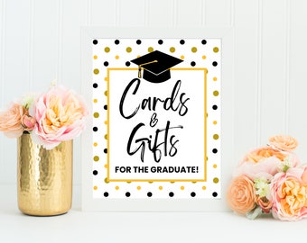 Kaarten en cadeaus voor het bord afgestudeerd, afdrukbaar bord afstuderen, bord afstuderen cadeau, bord opendeurdag, tafeldecoratie afstuderen