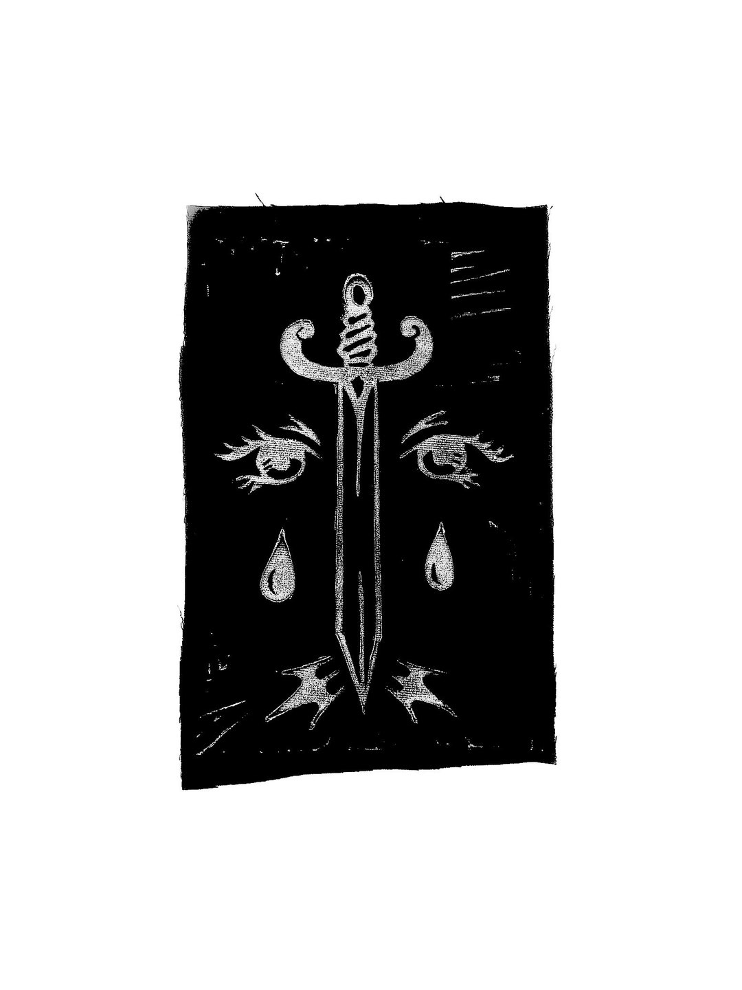Esoteric Patch Ace of Swords Patch | Occult Witchy Metal Patch Eyes Oo There's a Sword ...