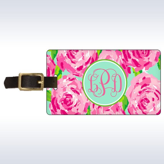 lilly luggage tag