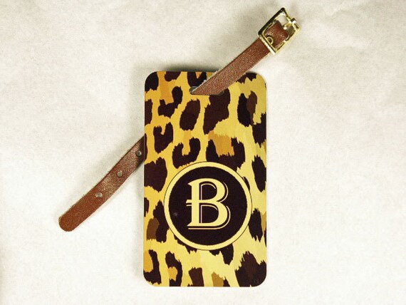 monogrammed luggage tags