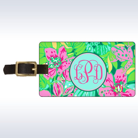 lilly pulitzer luggage tag