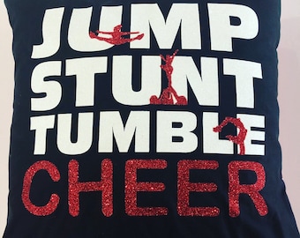 Jump Stunt Tumble Cheer Pillow