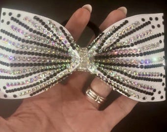 Fiocco da cheerleader Sunray con strass No Tail KM da 3 pollici