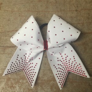 Rhinestone flare cheer bow