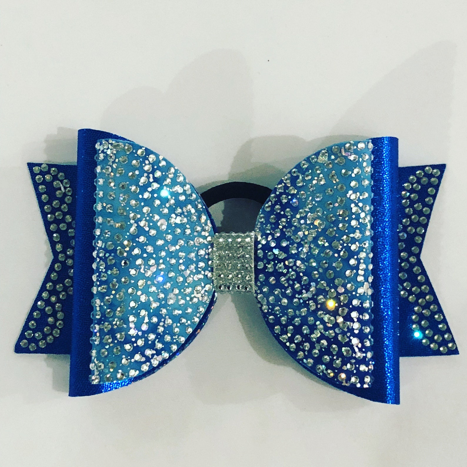 Metallic full rhinestone dolly bow Etsy