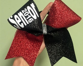 Kokarda cheerleaderska z brokatem dla absolwentów 2016 r.