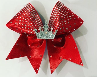 Fiocco metallico con corona glitterata