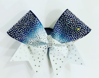 Fiocco glitterato con strass ombre sublimato da 3 "