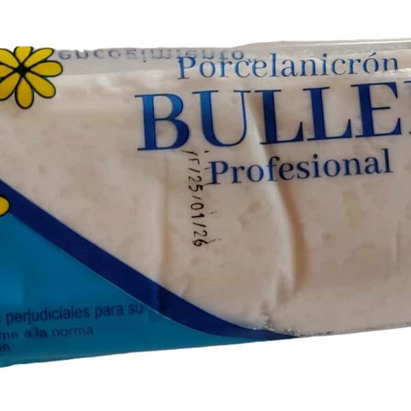 Buller Cold Porcelain Nicron , Professional Air Dry Clay, Cold porcelain with color, polymer clay, Porcelana Fria -1.1 lb or 500 gr