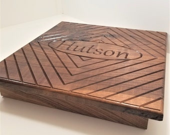 Custom Height Personalized Bed Foot Stool, Engraved Wooden Bedroom Foot Stool, Bed Stairs, Personalized Bedroom Stepping Stool