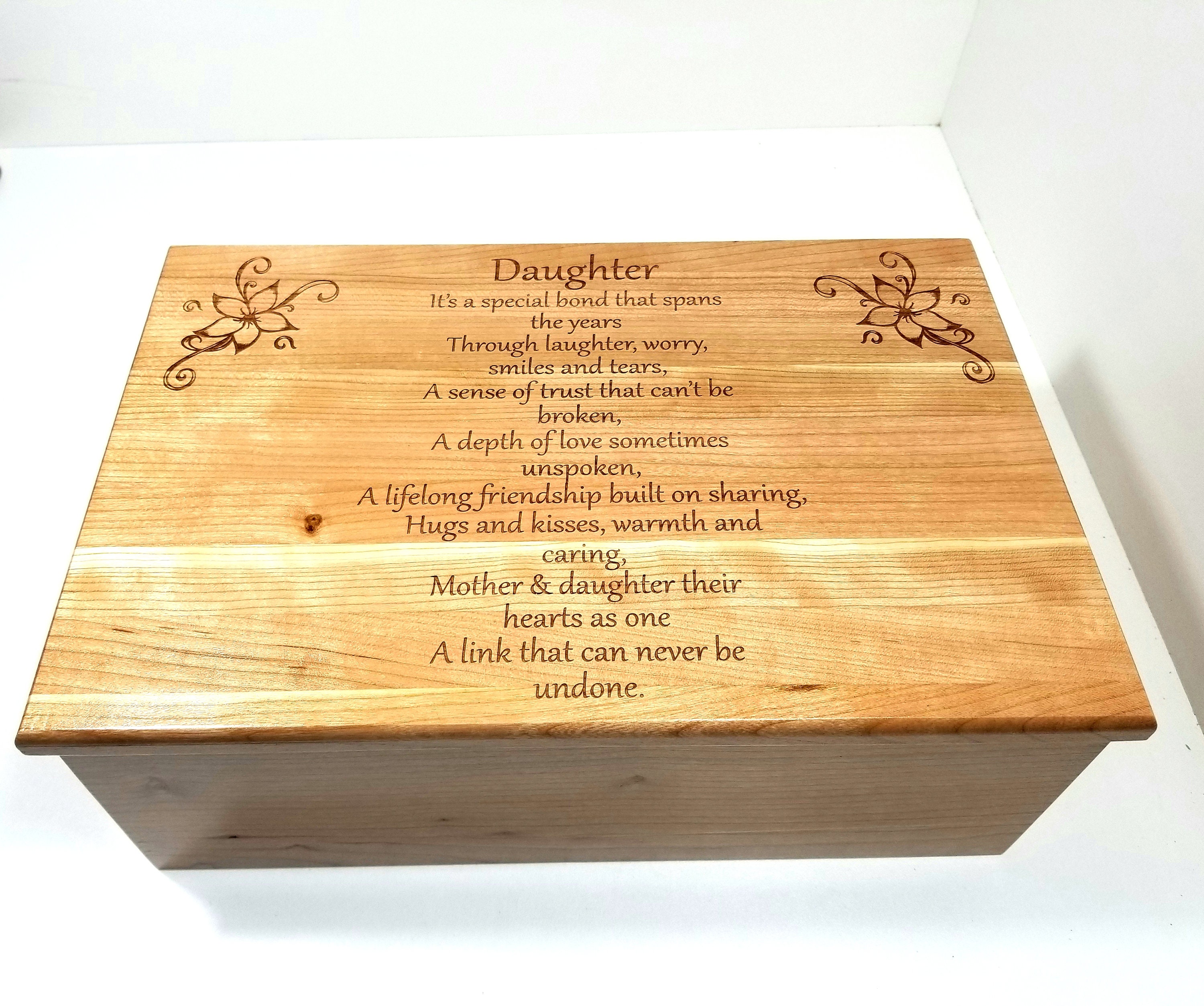 Personalized Daughter Memory Box 12x8x4 Gift from Mother Etsy