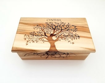 Personalized Tree of Life Music Box Choose Your Song, Family Tree Music Box, What a Wonderful World Music Box, Hand Made Laser Engraved