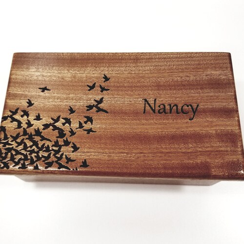 Personalized Music Box Birds In Corner, Choose Your Song, Graduation Gift, Unique Personalized Gift, Engraved Music shops Box, Bird Music Box