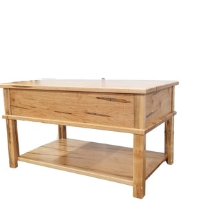 Modern lift top coffee table, Coffee table, wooden coffee table, wood coffee table, lift top coffee table, coffee table with self, storage image 4