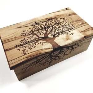 Personalized Tree of Life Memory Box, Family Tree Keepsake Box, Tree of Life Memorial Box, Retirement Gift, Graduation Gift,Anniversary Gift