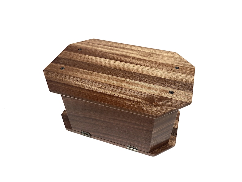 Mountain Deer Urn Custom Engraved, Hunting Design Urn,Engraved Wooden Urn, Mountain Lake Design Urn, Rustic Urn, Deer Memorial Cremation Box image 7