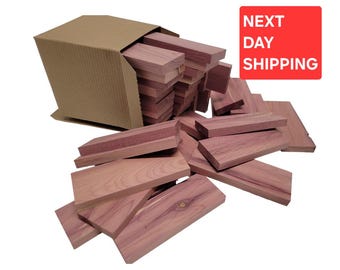 24pc Aromatic Cedar planks READY TO SHIP, Cedar block, Eastern Red Cedar, Next Day Shipping
