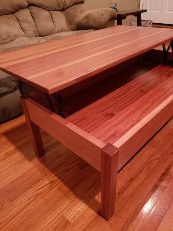 Wood lift coffee table deals