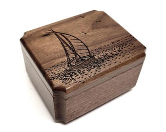 Sailboat Mini Urn Add Text, Custom Sharable Urn, Urns to Keep with You, Pocket Urn, Share Family Urns