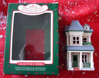 House on Main Street Nostalgic Houses /& Shops 4th in Series 1987 Hallmark Ornament QX4839