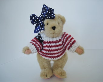 Patriotic Teddy Bear Sweater
